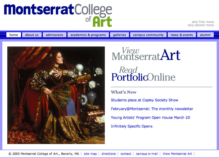 Montserrat's home page.
